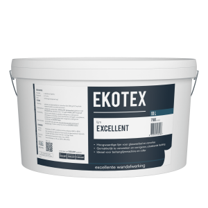 Ekotex Lijm Excellent geschikt voor glasweefsel, renovlies en vinylbehang emmer 10 liter 7100