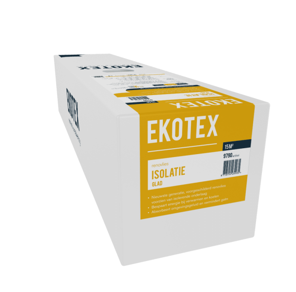 Ekotex voorgeschilderd Renovlies Isolatie glad 9790